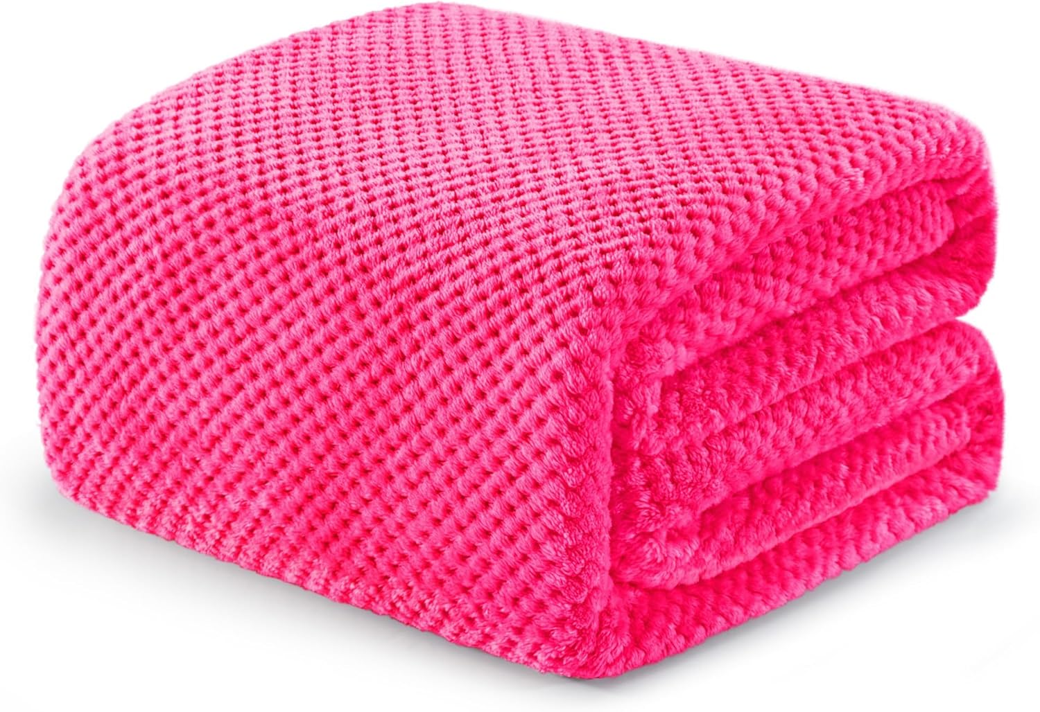 Fleece Throw Blanket Extra Large, Super Soft and Warm Blankets for Couch, Sofa and Bed Waffle Textured, Cozy, Fuzzy and Lightweight (Slate Blue, 50x70 Inches)